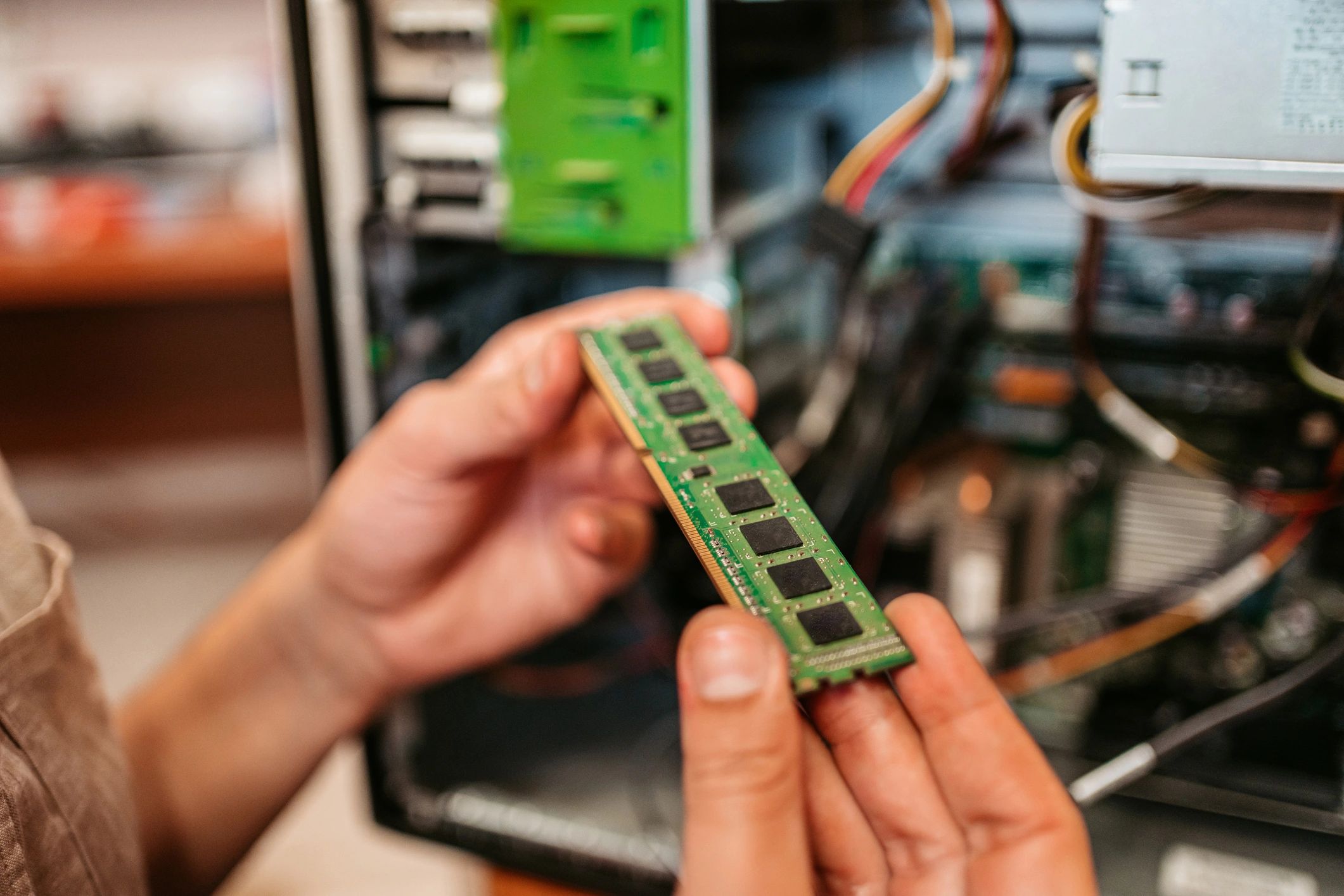 Installing RAM during a PC upgrade